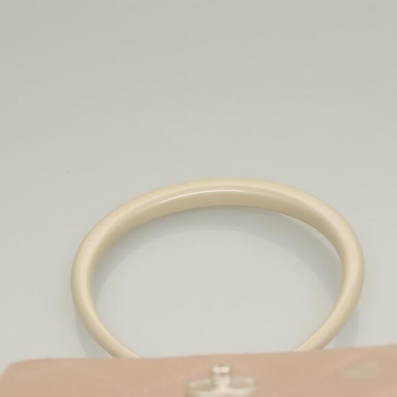 CHANEL Matelasse Hand Bag Leather Beige Silver CC Auth 133091 - Picture 14 of 16